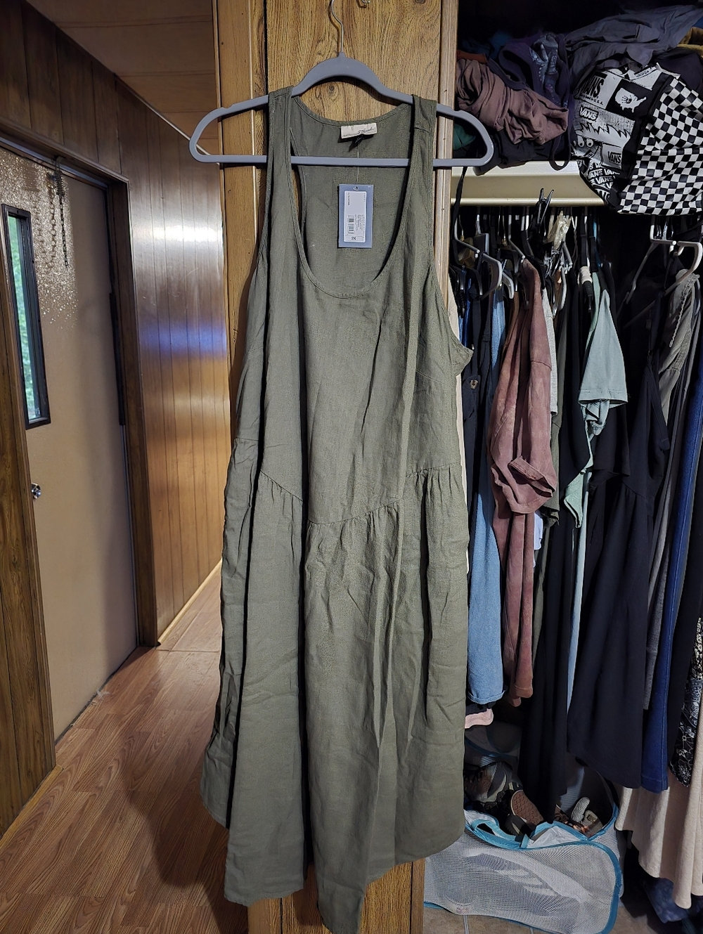 Women's Drop Waist Midi Tank Sun Dress Universal Thread 
Sz 2X
New with Tag